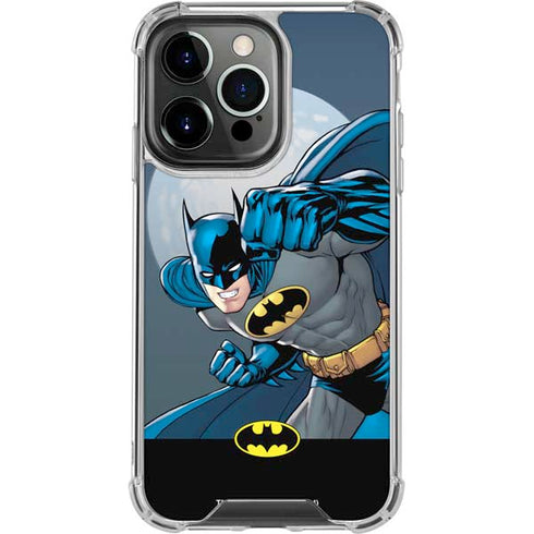 DC Comics Batman Action Pose 90's art iPhone 14 Pro Clear Case